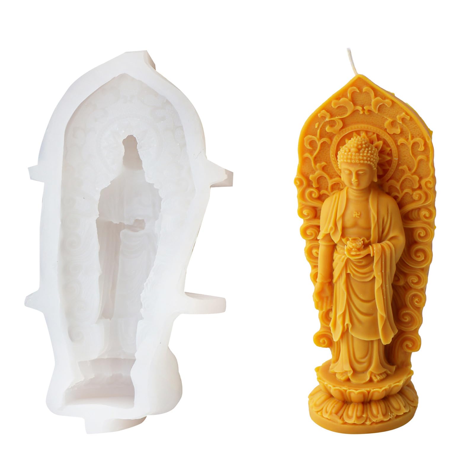 Silikon-Seifenformen, Buddha-Form, Silikon-Bastelformen, Geschenk für Handmacher-Enthusiasten