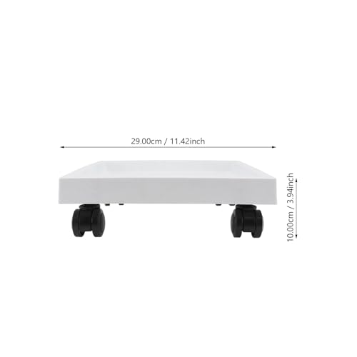 AMEEDA Pflanzenroller Quadratisches Tablett, Topfständer, Rad, Abnehmbarer Blumentopf, robuster Pflanzenwagen mit Rädern(29x29cm)