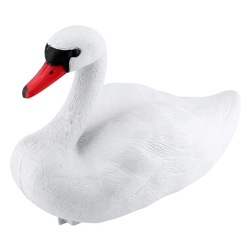 Opilroyn Swan Pond Decoy – Schwimmende Enten-Lockvögel, Schwanendekorationen, realistischer Schwanen-Lockvogel niedlich schwimmend | Schwanen-Lockvogel gefälschte Schwanenteichdekoration, Hinterhof,