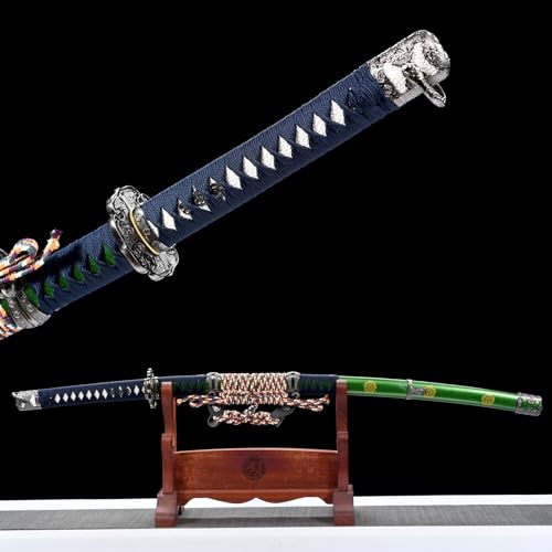 LQSLFsword 104cm Katana，Tachi，Samuraischwert，Sharp，Katana Schwert scharf， Hand geschmiedete T10 Stahl brennende Klinge