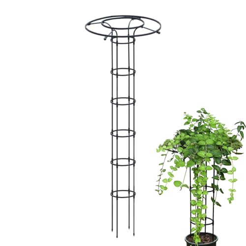 Topfpflanzen-Garten-Rankgitter – Metall-Ranken-Pflanzen-Stützgitter, langlebig, vertikal, Metallschirm, Rankgitter, Blumentöpfe, rostfreies Metalldrahtpfahlgitter für Kletterpflanzen