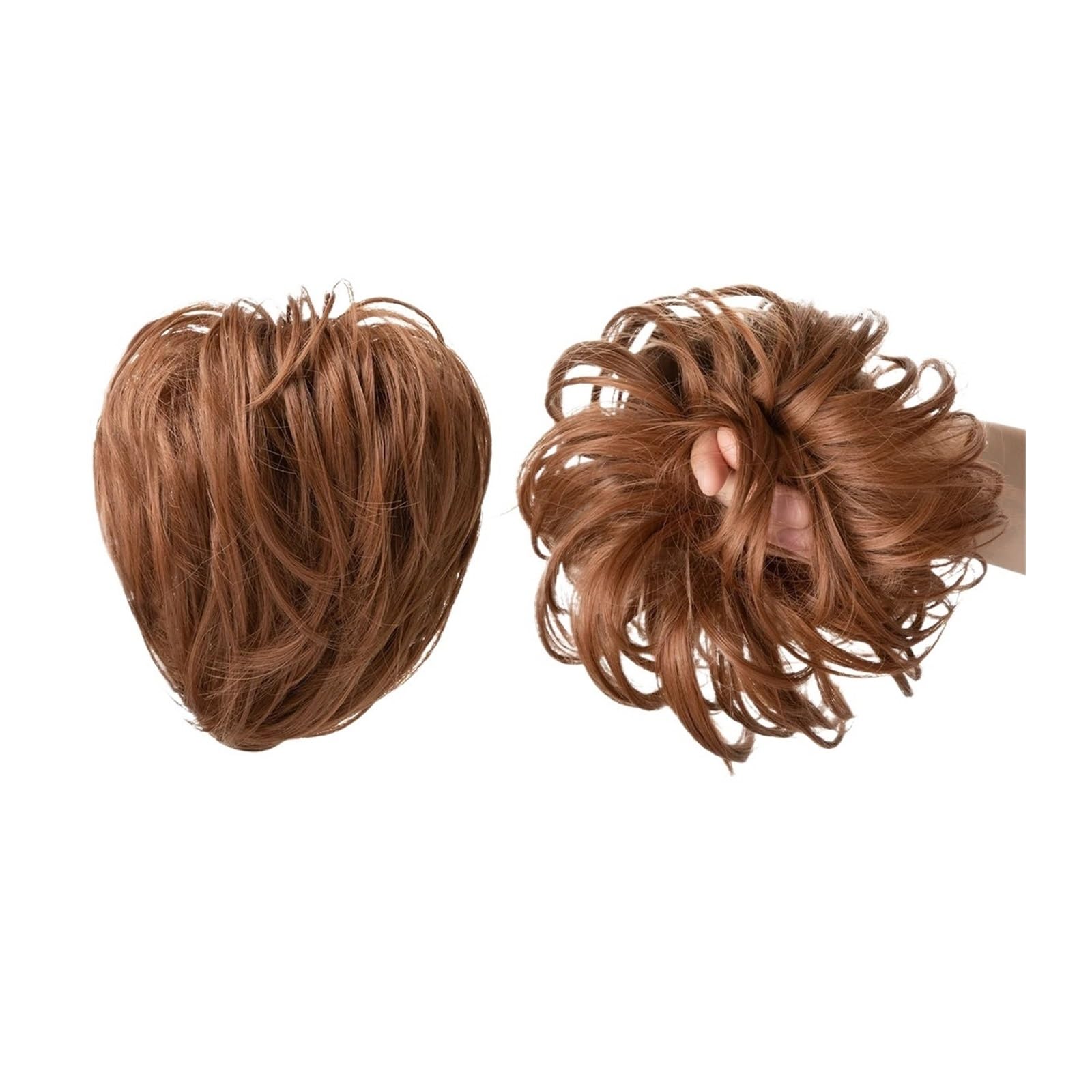 Haarteile Haarknoten Synthetisches Kunsthaar, Dutt, lockiges Band, Haarteil, Haargummi, Scrunchie, Scrunchy Wrap, unordentliches Stück, elastisch, Afro, Chignon, Cheveux, Schwanz, Hochsteckfrisur for