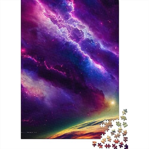 Kunstpuzzle für Erwachsene 500 Teile, Blitznebel für Erwachsene, 500 Teile, Puzzlegeschenke, Lernspielzeug, Familienspiele (Größe 52x38cm)