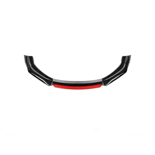 Splitter Auto Front Lip Bumper Spoiler Diffusor Körper Modifikation Kollision Und Kratzfestigkeit Externes Zubehör Helles Schwarz Frontlippe(Black red Head)