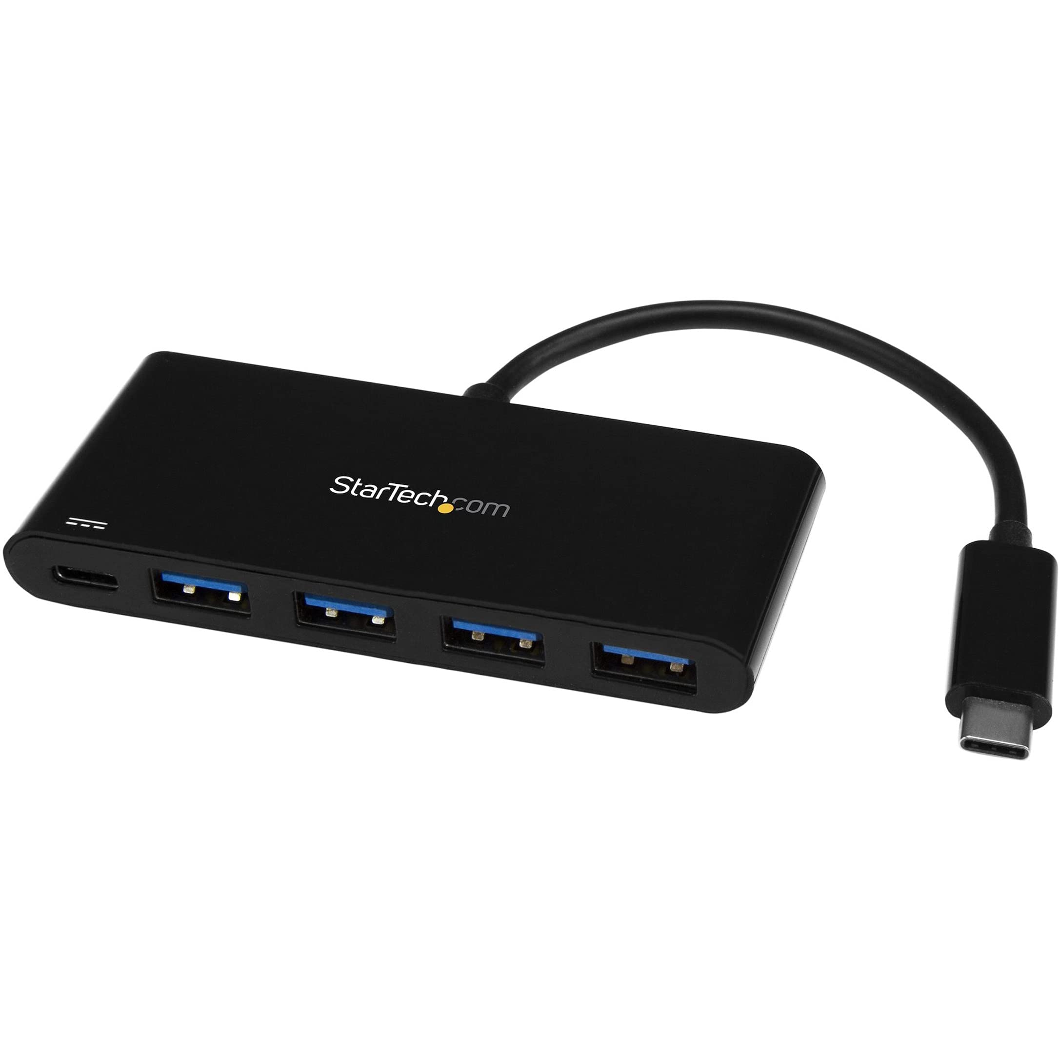 StarTech.com 4-Port USB 3.0 Hub mit Stromversorgung - USB-C to 4x USB-A - Kompakter USB C Hub - USB Typ C Hub mit PD 2.0 - Powered USB Hub