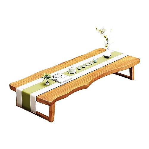 Großer Couchtisch aus Massivholz, japanischer Bodentisch, Tatami-Teetisch, tragbarer Esstisch, niedriger Tisch zum Sitzen auf dem Boden, Tisch für, 100 x 50 x 35 cm (100 x 50 x 35 cm (100 x 50 x 35 c