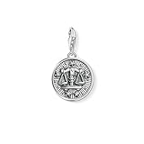 Thomas Sabo Damen Herren-Charm-Anhänger Sternzeichen Waage Charm Club 925 Sterling Silber 1646-643-21