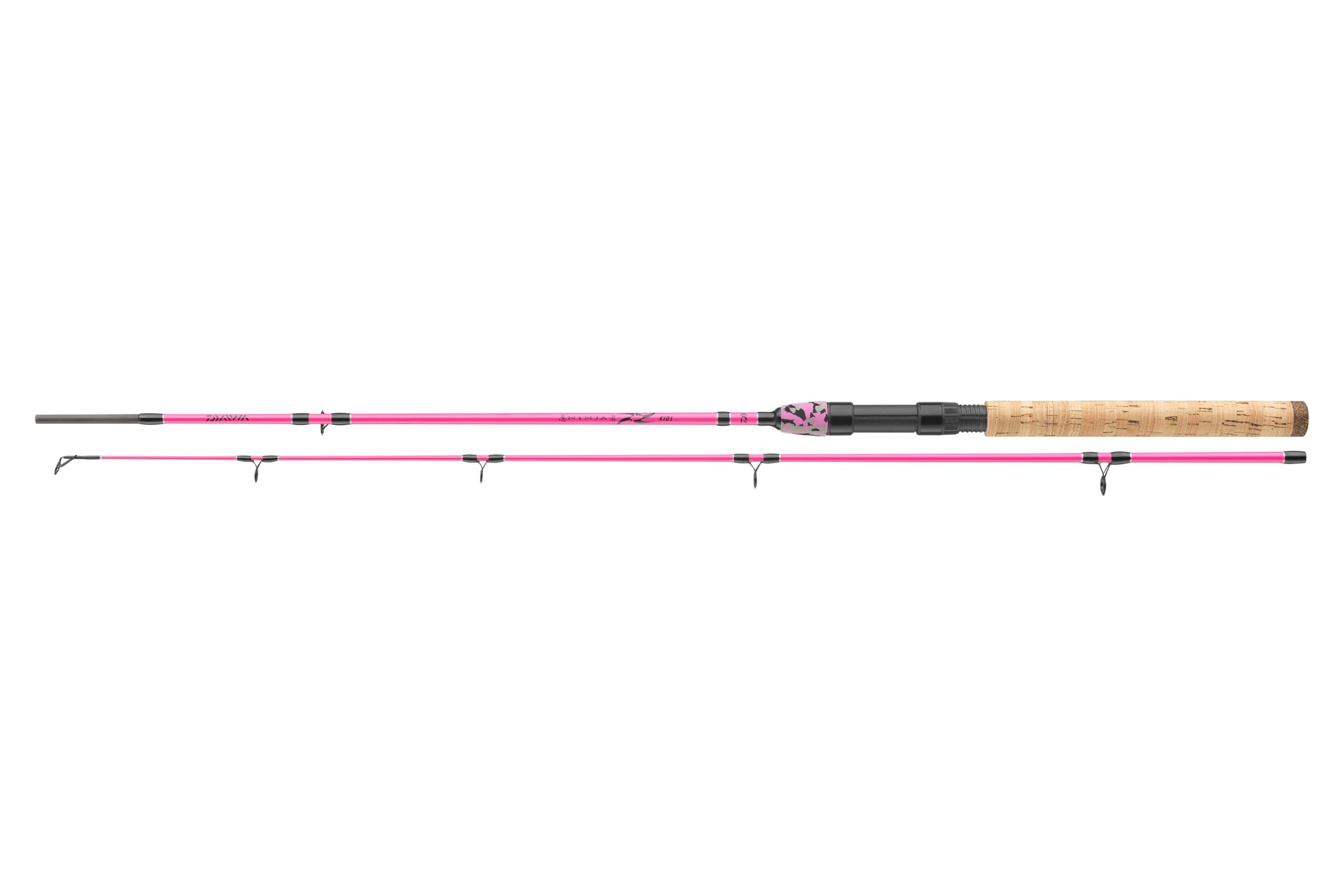 DAIWA Ninja X Kids 522ML, 1,60m, 10-30g, 2 Teile, Spinn-Angelrute, Rosa, 11208-161