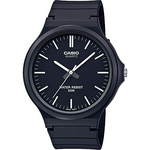 CASIO Unisex Erwachsene Analog Quarz Uhr mit Harz Armband MW-240-7EVEF