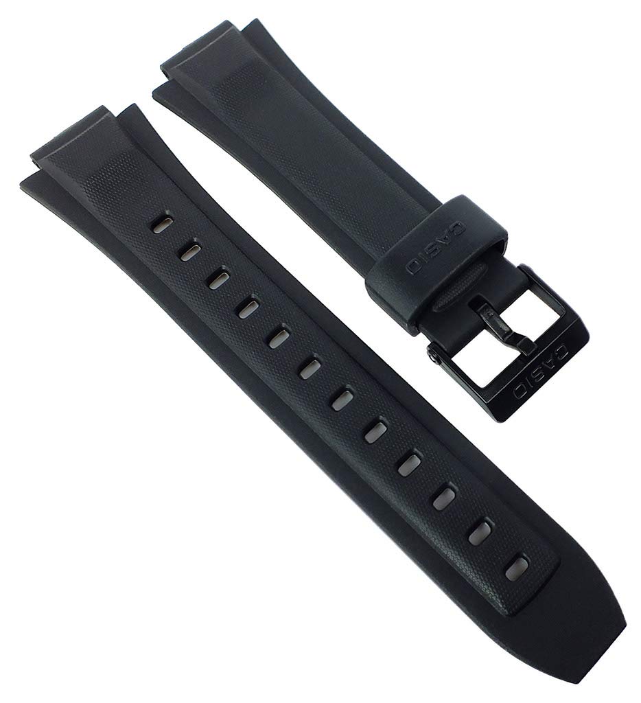 Casio 10163776 Armband aus Kunstharz, Schwarz