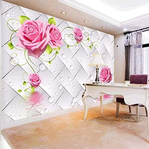 Dreidimensionale Wassertropfenblume 3D Tapeten Wanddekoration Fototapete Sofas Wohnzimmer Wandbild Schlafzimmer-150cm×105cm