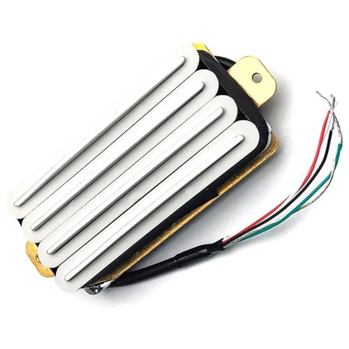 E-Gitarre High Output Track Type Four Coil Humbucker Pickup Zubehör e gitarren tonabnehmer (Color : White)