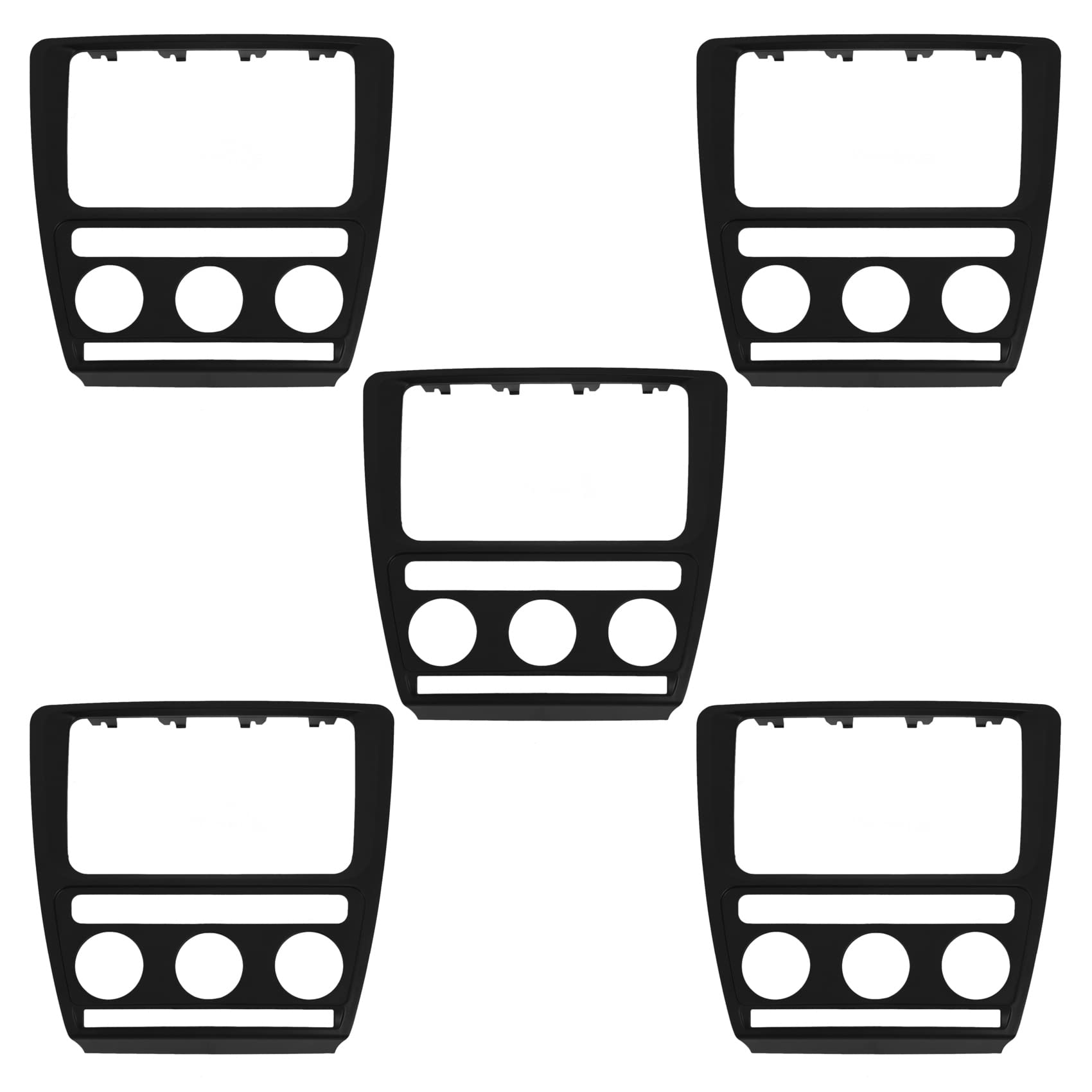 Kiudduy 5X Radio Panel Dash Blende Rahmen für (Automatische Klimaanlage) 2004-2010 DVD Stereo Cd Panel