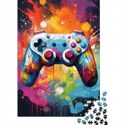 Kunstpuzzle für Erwachsene, 1000 Teile, Gamecontroller, Holzpuzzle, Erwachsenenpuzzle, Weihnachtsgeburtstagsgeschenk für Erwachsene, Teenager 29,53x19,69 Zoll