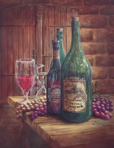 HfmQuisutron Jigsaw Puzzle 1000 Teile Vintage Art Poster Für Rotwein Holzpuzzle Home Stressabbau Spiel Vf3Za