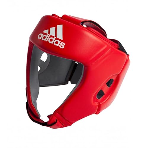 adidas Unisex – Erwachsene IBA Boxing Head Guard Kopfschutz, Rot, L