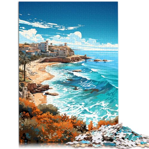 Puzzle-Geschenk: Die farbenfrohe Psychedelia von Muro Beach. 1000 extragroße Teile. Holzpuzzle. Tolle Geschenke für Weihnachten. 1000 Teile (50 x 75 cm).