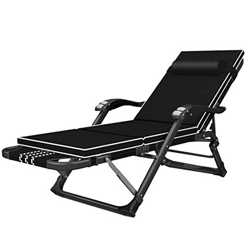 ZENTORIA Relaxsessel Klappbar Gartenliege Strandliege Verstellbar Campingliege Deckstuhl mit Nackenstütze