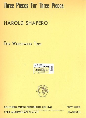 3 Pieces for 3 Pieces: for flute, clarinet and bassoon