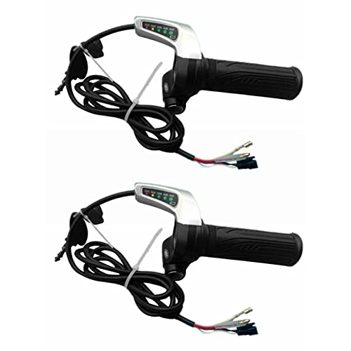 SICOSALT 2X Ebike Gas 48V Fahrrad Gas Gaspedal, Gas Elektroroller mit Schloss