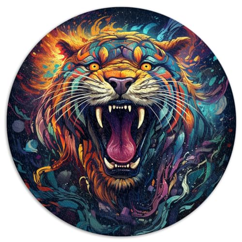 Puzzle „Space Tiger Puzzle“ | Puzzle 1000 Teile für Erwachsene, 26,5 x 26,5 Zoll, Lernspielzeug, Familienpuzzlespiel, Geburtstagsgeschenke