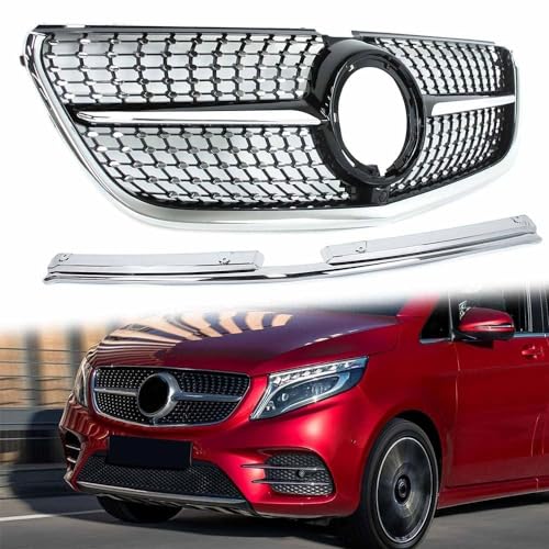 Front Kühlergrill Ersatz, für Benz Vito W447 AB 03.2019 2020 2021 2022 2023 Frontstoßstangenmaske Auto Grill Modifiziertes Zubehör