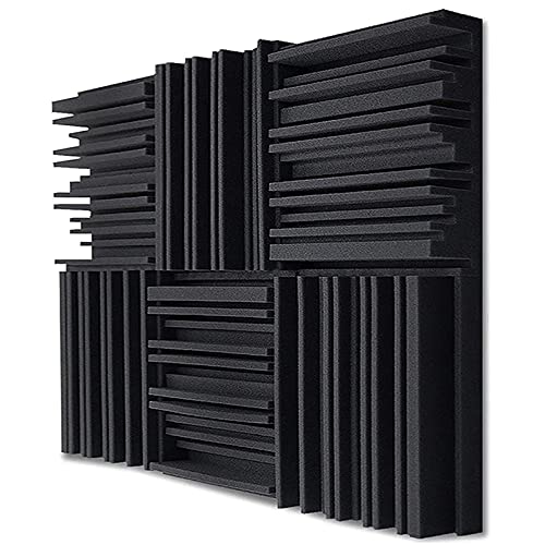 Ghulumn 24Pcs Studio Akustische Schaum Platten Schalldichte Schwamm Trommel KTV Raum Absorption Behandlung Polyurethan Wand Sound Schaum Pad