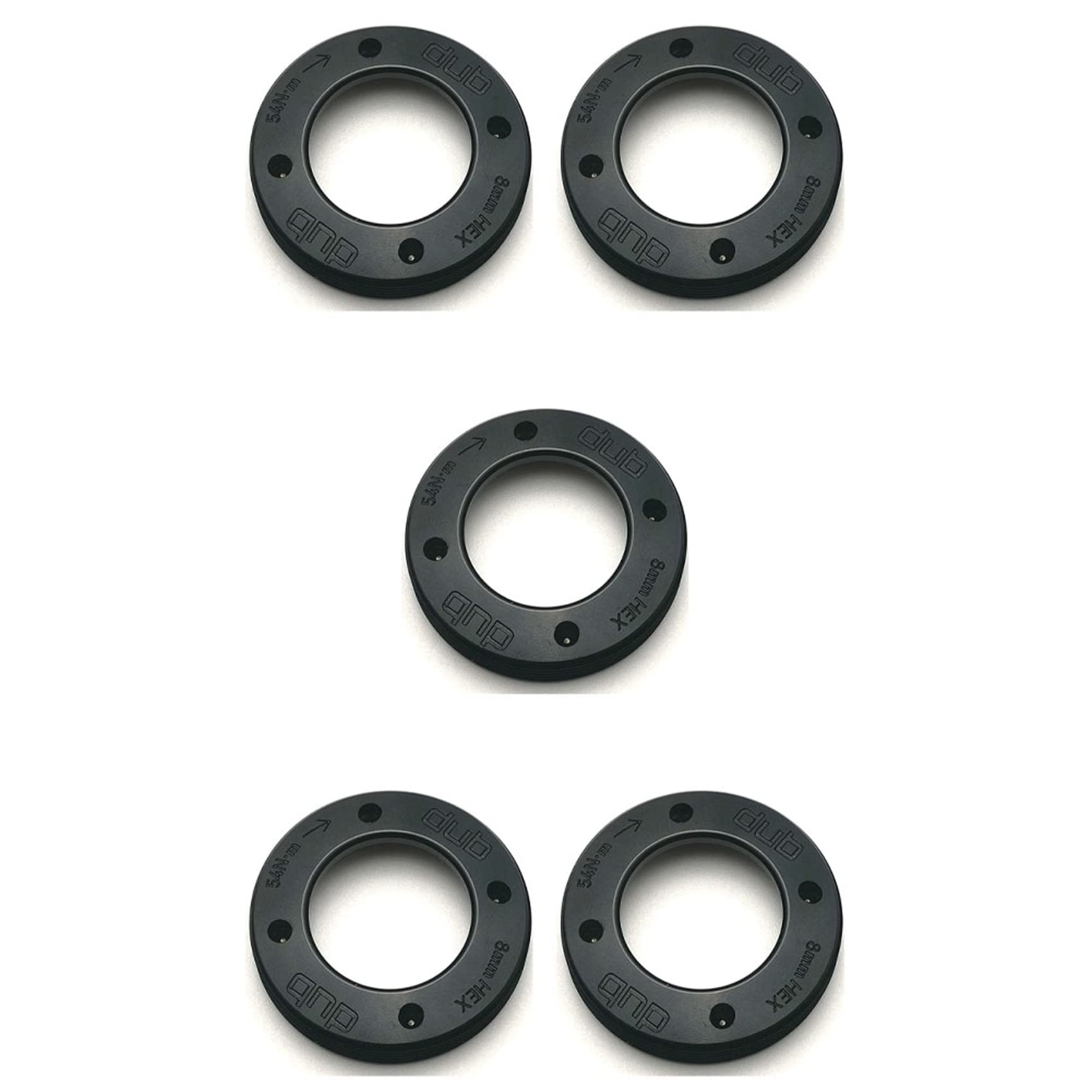 SICOSALT 5X Kurbel Arm Kappe Kompatibel für Dub System, Schwarze Aluminium Legierung /M30 Seiten Abdeckung BB30 /Dub, Kurbel Arm Befestigungs Kappe