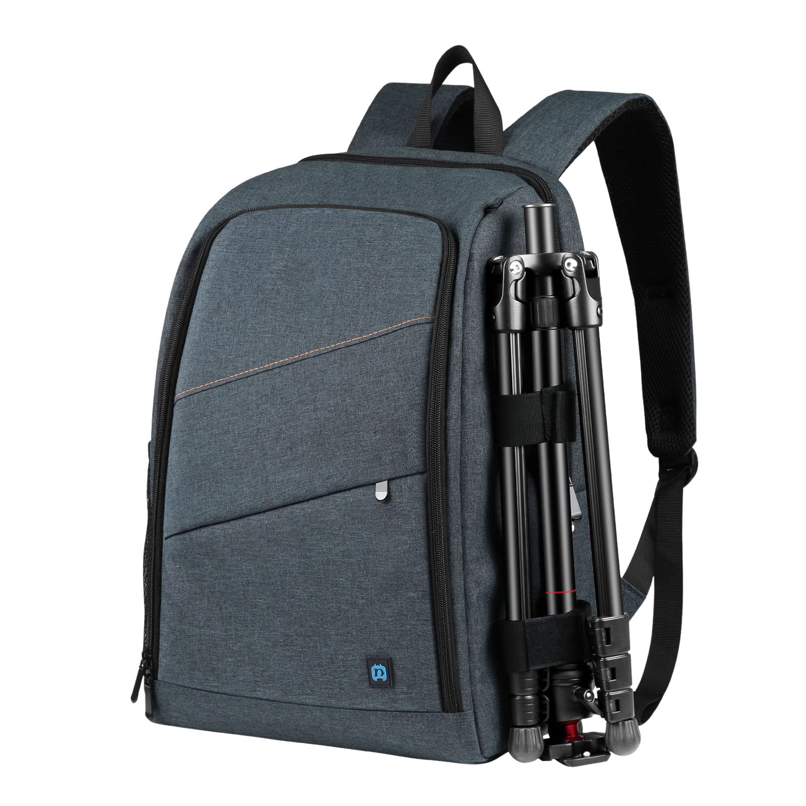 König Design Kamerarucksack Rolltop Fotorucksack Wasserdicht Robuste Rucksack für Spiegelreflexkamera Canon Nikon Sony Fujifilm Olympus und 15,6 Zoll Laptop (Grau)