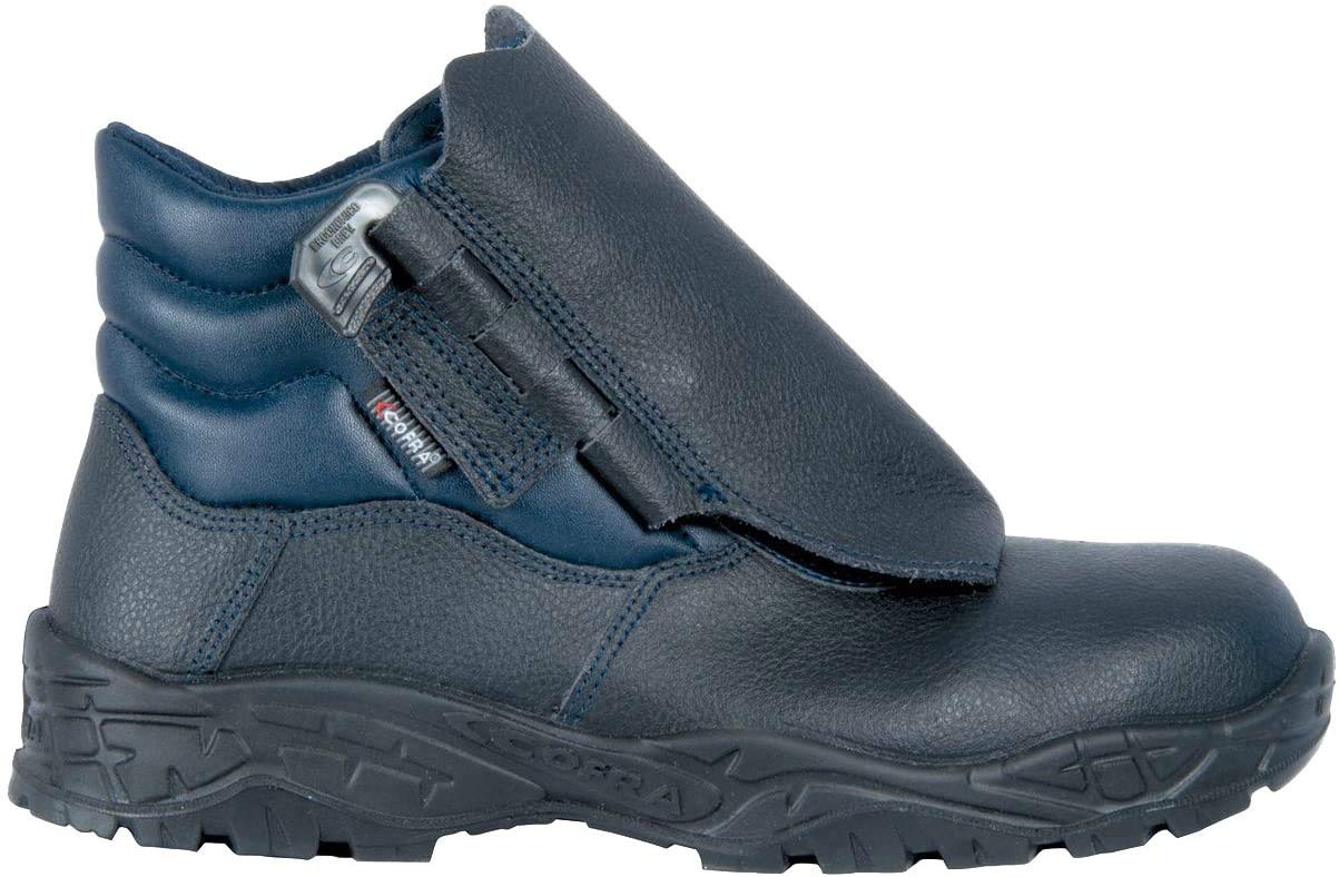 Cofra 22131-000.W48 TORCH S3 SRC Sicherheitsstiefel, Schwarz/Blau, Größe 48