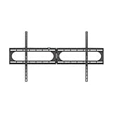 Hama TV Wandhalterung (37-120 Zoll TV Halterung für Fernseher bis zu 100kg, max. VESA 1100x600, Feste Fernseh Wandhalterung mit minimalem Wandabstand, inkl. Fischer Dübel & Montageanleitung) schwarz