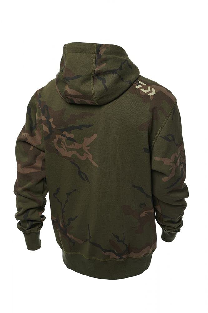 Daiwa Carp Camo Hoodie Gr. M Kapuzenpullover Hoody Pullover für Angler