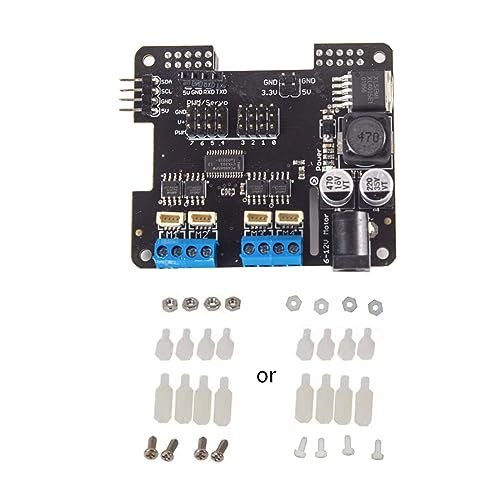 Ukbzxcmws Schrittmotor HAT Erweiterungsplatine Für Raspberry 4B/3 WiFi Fernbedienung Und Perfekt Für Maker Space Erweiterungsmodul