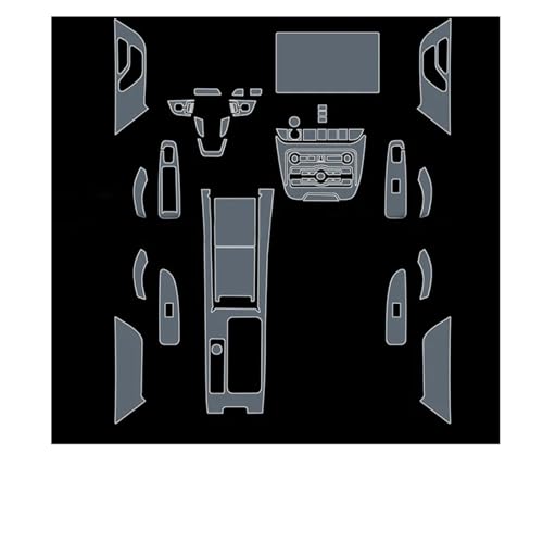 TPU Für Volvo S90 Transparente Schutzfolie Autoinnenraumaufkleber Zentrale Steuerung Tür Luft Armaturenbrett Getriebe Lenkrad Panel