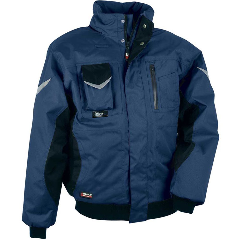 Cofra V001-0-02.Z46 Winter-Pilotenjacke "Iceberg", marineblau / schwarz, Größe 46