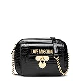 Love Moschino Damen Borsa Pu St.Croco Nero Umhngetasche, Schwarz