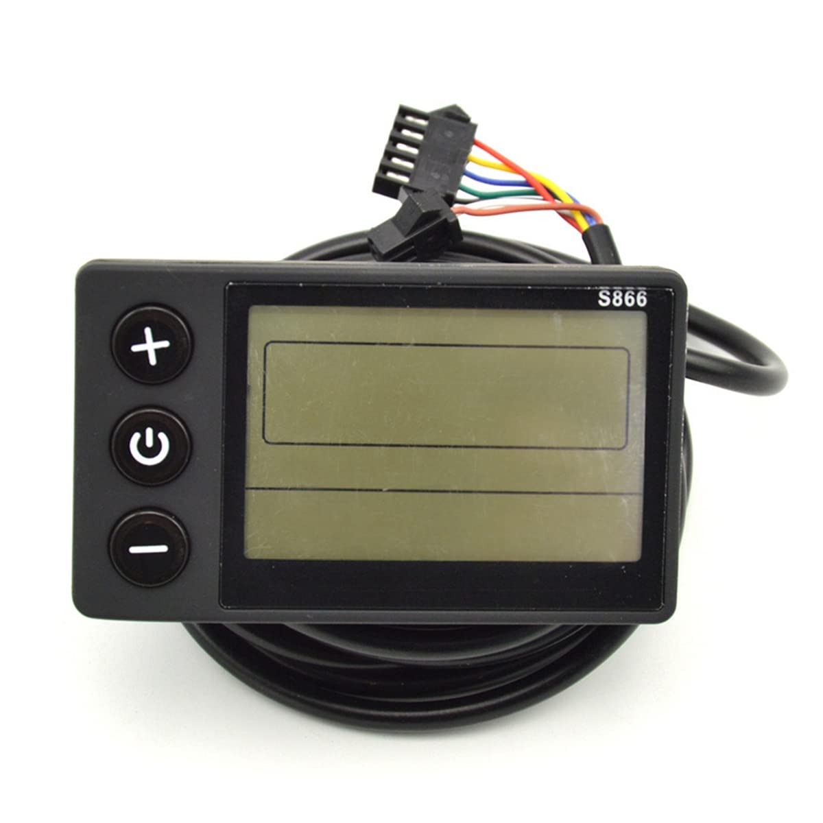 Yunnaty S866 Fahrrad Display LCD Meter für Intelligent Controller Elektrisches Fahrrad Panel SM Stecker Fahrrad,24V-36V A