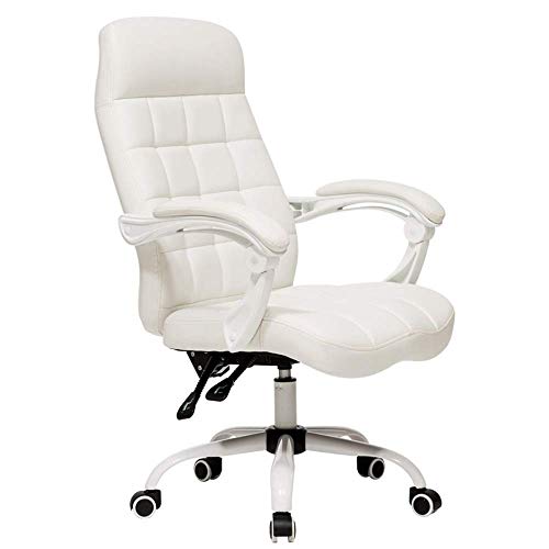 Bürostuhl Bürostuhl, Ergonomischer Stuhl, Bequemer Design-Home-Office-Computer-Drehstuhl, PU-Polster-Schreibtischstuhl mit langem Beinhocker und Liege, Loungesessel, Chefsessel Bürostuhl Run forward