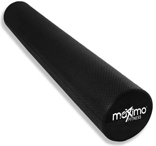 Maximo Fitness Faszienrolle für Wirbelsäule & Muskeln (15x90 cm) - Foam Roller Massagerolle für Rücken, Arme, Beine - Für Pilates, Yoga etc.