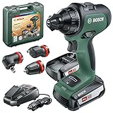 Bosch Akkuschrauber AdvancedDrill 18 Set (2x2,5 Ah Akkus, 18 V, HMI, mit Zubehörteilen, im Koffer)