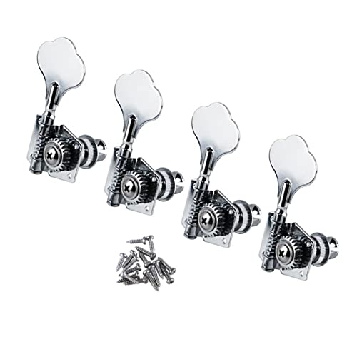 4 STÜCK Chrome Open 4R Electric Bass Tuner Machine Heads Tuning Keys Pegs Für Bass 4 Saiten Stimmwirbel Mechaniken