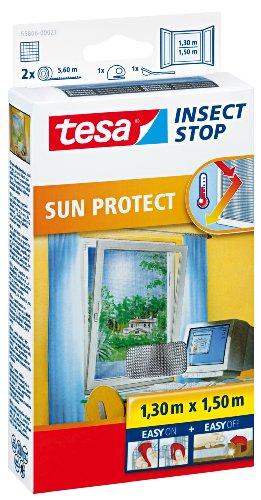 tesa Fliegengitter mit Sonnenschutz für Fenster