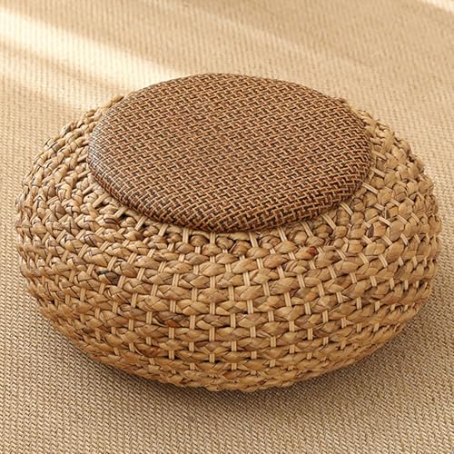 Gvqng Rattan-Couchtisch, Rattan-Couchtisch, Kleiner Erkertisch, Balkontisch, Gartentisch, AkzentmöBel FüR Zuhause Zum Sitzen Auf Dem Boden,Natural Color,B