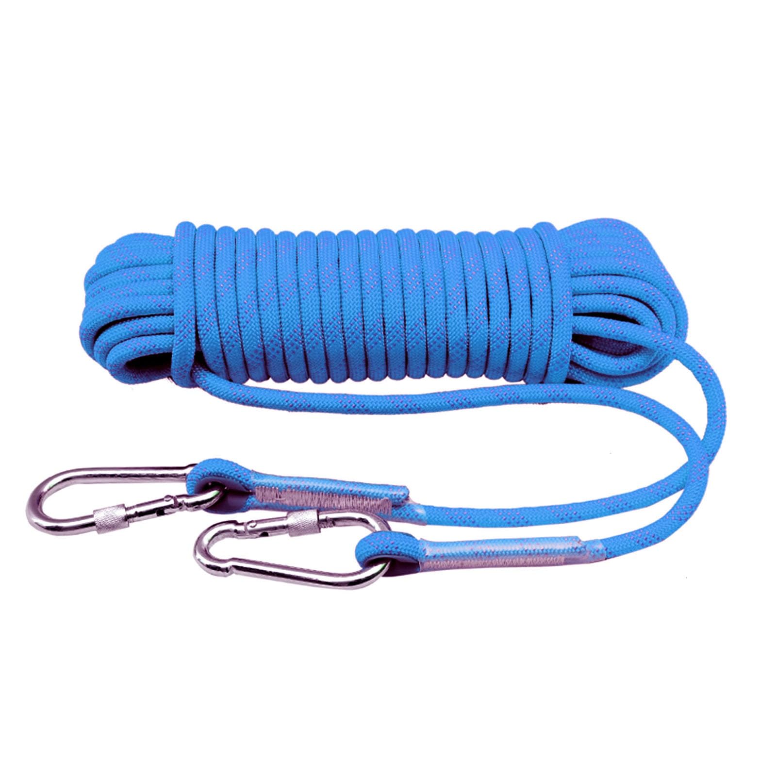 Outdoor-Seil, 10 mm, statisches Kletterseil, 10 m, 20 m, 100 m, 200 m, Sicherheitsseil, Rettungsseil, Flucht, Abseilseil, Baumklettern, Angelseil (Colo