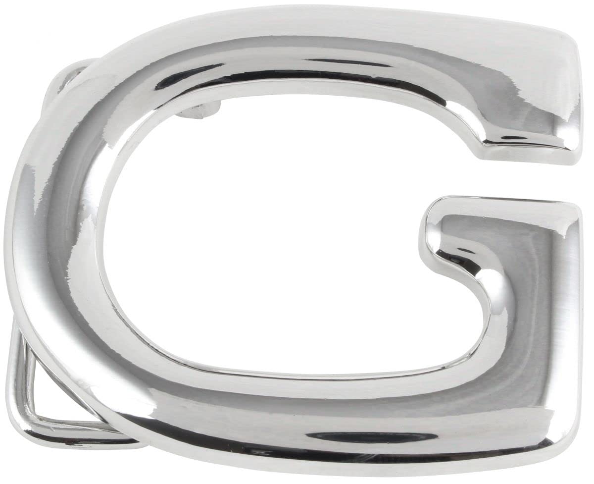 BELTINGER Gürtelschnalle Gina 4,0 cm | Buckle Wechselschließe Gürtelschließe 40mm Massiv | Wechselgürtel bis 4cm | Silber glänzend