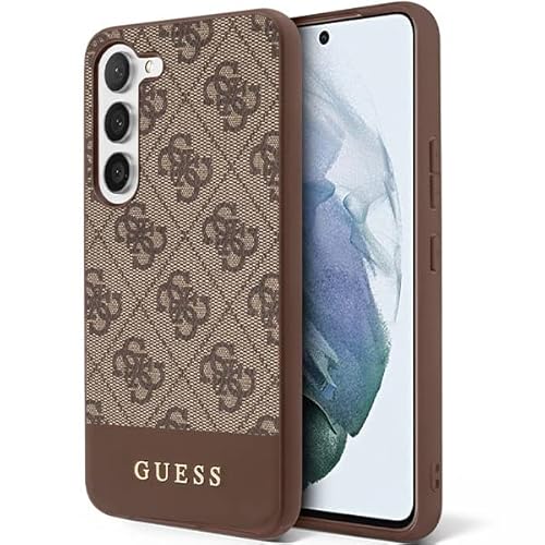 Hülle Guess GUHCS23SG4GLBR Samsung S23 S911 braun 4G Stripe Collection