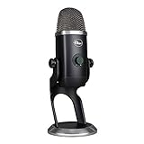 Blue Yeti X Professionelles Kondensator-USB-Mikrofon, Hochauflösende Messung und Blue VO!CE Effekte, LED-Beleuchtung für Aufnahmen, Streaming, Gaming, Podcasting auf PC und Mac - Schwarz