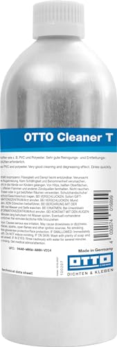 OTTO-Chemie Cleaner T Reinigunger und Entfetter für Glas, Metalle und Kunststoffe zur optimalen Haftung von Dichtstoffen (Cleaner T, 5000 ml)