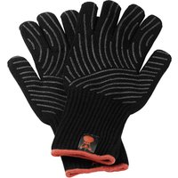 Weber Grillhandschuh Kevlar-Set schwarz ,Größe L/XL, mit Silikonnoppen