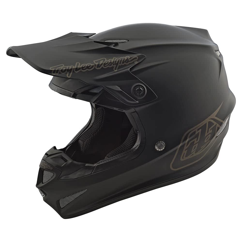 Troy Lee Designs GP Mono Jugend Motocross Helm (Black,L)